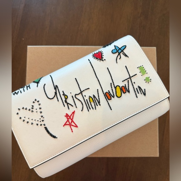 PALOMA CLUTCH calf loubitag patrnt - Picture 8 of 8